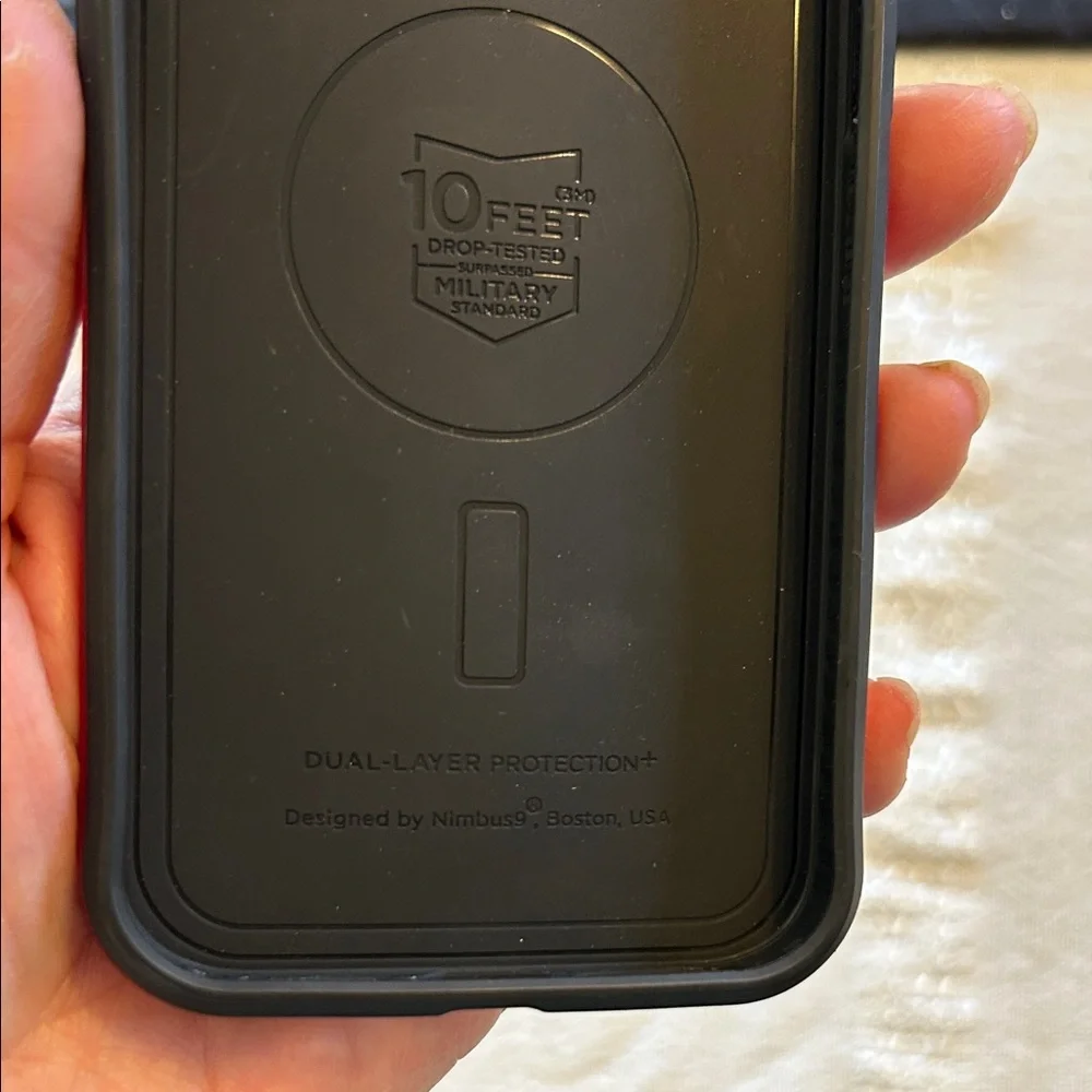 OtterBox Red and Black Phone Case; Fits I phone 15. Used, but still Useful!